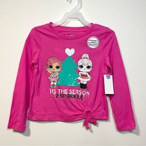 🟣2/$20 NEW L.O.L. Surprise Tis The Season To Sparkle Shirt (size XS & L)